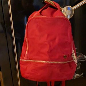 Lulu lemon backpack in red,